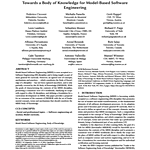 Towards a Body of Knowledge for Model-Based Software Engineering